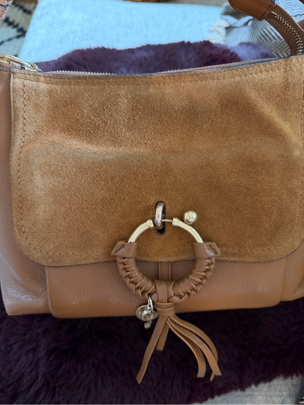 See by Chloe Suede and Leather Bag - Picture 4 of 16